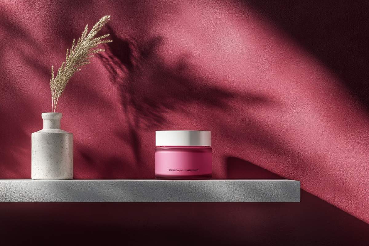crème de cbd sur une étagère